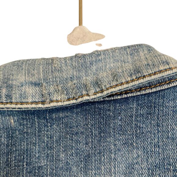 NWT Silver Jeans Co Mid Wash Denim Button Up Distressed Western Vest Size Medium - Picture 9 of 16